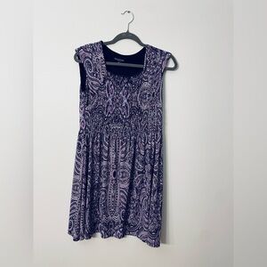 Perception Petite Dress size 6p purple black blue